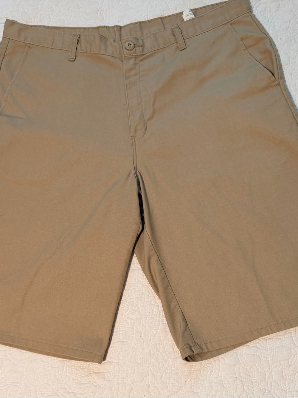 Genuine Dickies Relaxed Fit 11" Stretch Twill Work Shorts - Khaki - 38